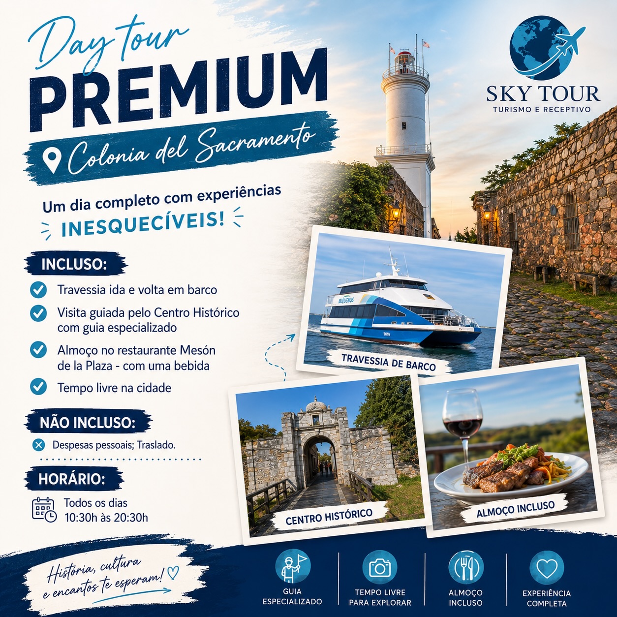 Day Tour Premium em Colônia do Sacramento
