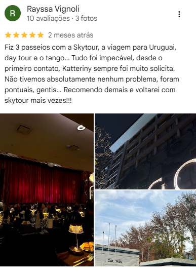 Avaliação cinco estrelas de Rayssa Vignoli no Google